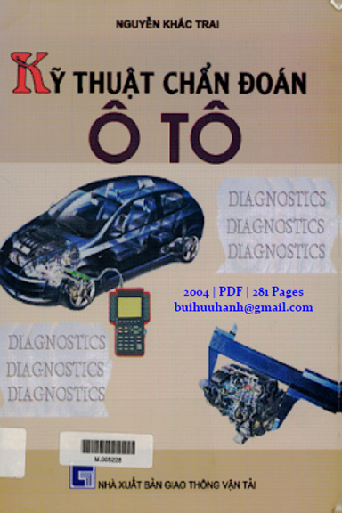 Kỹ Thuật Chẩn Đoán Ô Tô (NXB Giao Thông Vận Tải 2004) - Nguyễn Khắc Trai, 280 Trang