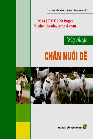 Kỹ Thuật Chăn Nuôi Dê (NXB Nông Nghiệp 2014) - Đinh Văn Bình, 90 Trang