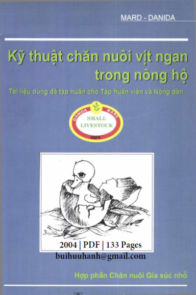 Kỹ Thuật Chăn Nuôi Vịt Ngan Trong Nông Hộ (NXB Nông Nghiệp 2004) - Trần Kim Anh, 133 Trang