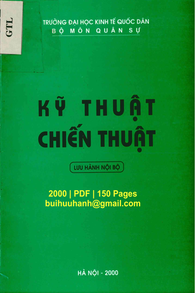 Kỹ Thuật Chiến Thuật (NXB Hà Nội 2000) - Nhiều Tác Giả, 150 Trang
