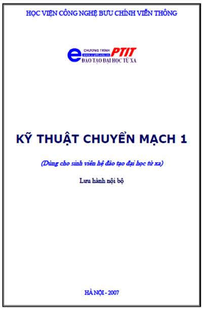 Kỹ Thuật Chuyển Mạch 1 (NXB Hà Nội 2007) - Hoàng Trọng Minh, 153 Trang