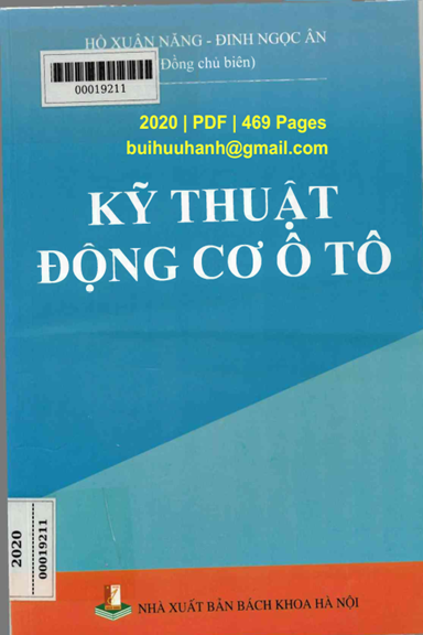 Kỹ Thuật Động Cơ Ô Tô (NXB Bách Khoa 2020) - Hồ Xuân Năng, 469 Trang