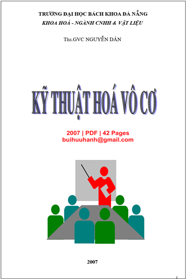 Kỹ Thuật Hóa Vô Cơ (NXB Bách Khoa 2007) - Nguyễn Dân, 42 Trang