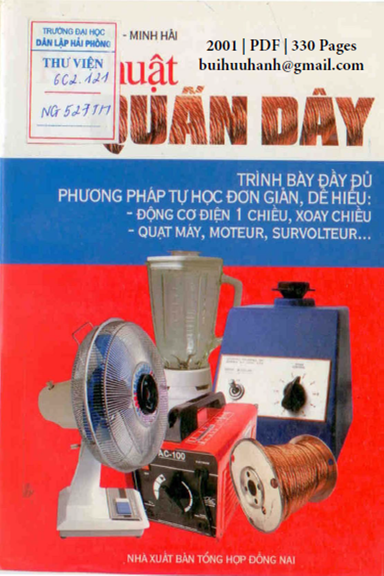 Kỹ Thuật Quấn Dây (NXB Tổng Hợp 2001) - Nguyễn Thuận, 330 Trang