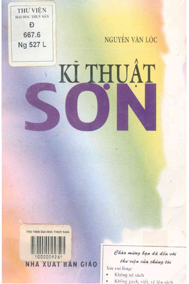 Kỹ Thuật Sơn (NXB Giáo Dục 2003) - Nguyễn Văn Lộc, 307 Trang