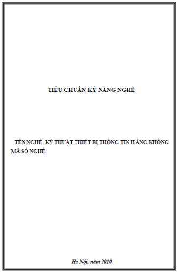 Kỹ Thuật Thiết Bị Thông Tin Hàng Không (NXB Hà Nội 2010) - Nguyễn Minh Tùng, 195 Trang