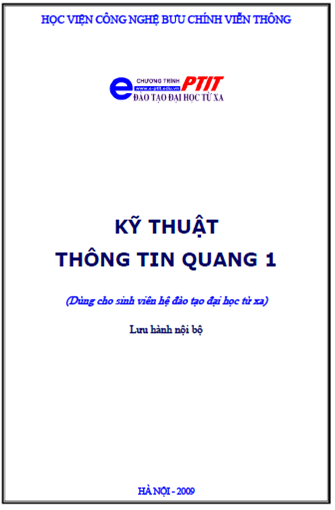 Kỹ Thuật Thông Tin Quang 1 (NXB Hà Nội 2009) - Lê Quốc Cường, 198 Trang