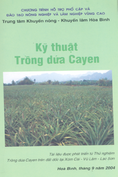 Kỹ Thuật Trồng Dứa Cayen (NXB Nông Nghiệp 2004) - Nhiều Tác Giả, 8 Trang