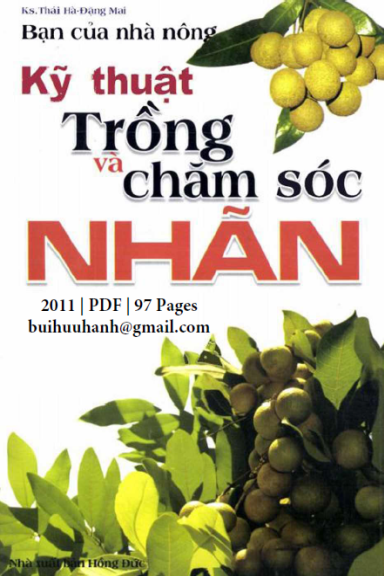 Kỹ Thuật Trồng Và Chăm Sóc Nhãn (NXB Hồng Đức 2011) - Thái Hà, 97 Trang