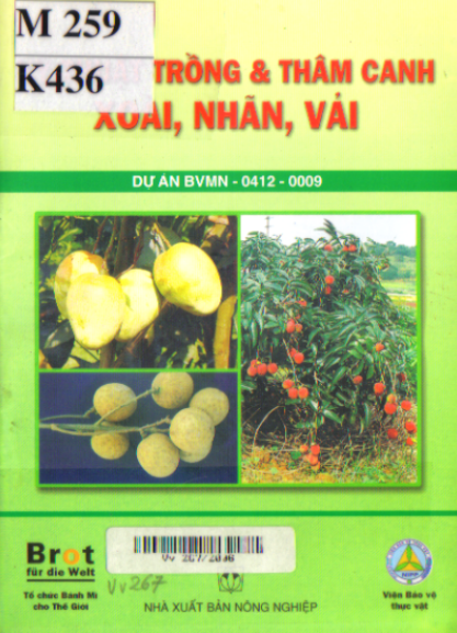 Kỹ Thuật Trồng Và Thâm Canh Xoài, Nhãn, Vải (NXB Nông Nghiệp 2005) - Nguyễn Văn Tuất, 44 Trang