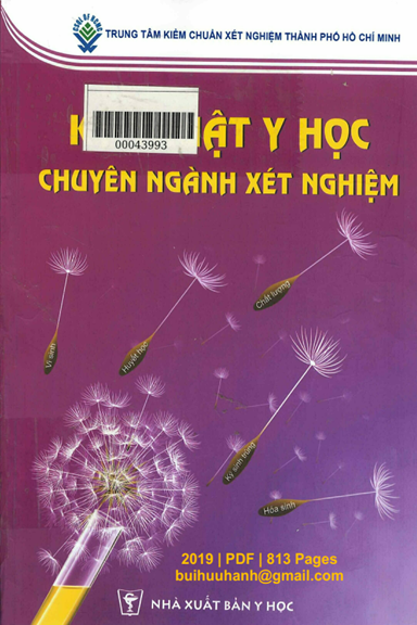 Kỹ Thuật Y Học Chuyên Ngành Xét Nghiệm (NXB Y Học 2019) - Trần Hữu Tâm, 813 Trang