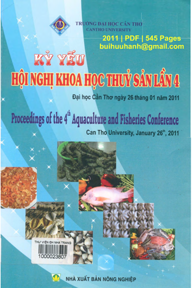 Kỷ Yếu Hội Nghị Khoa Học Thủy Sản Lần 4 (NXB Nông Nghiệp 2011) - Nhiều Tác Giả, 545 Trang