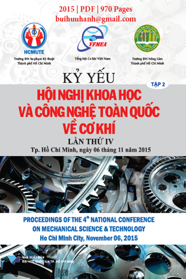 Kỷ Yếu Hội Nghị Khoa Học Và Công Nghệ Toàn Quốc Về Cơ Khí Lần Thứ IV Năm 2015 Tập 2
