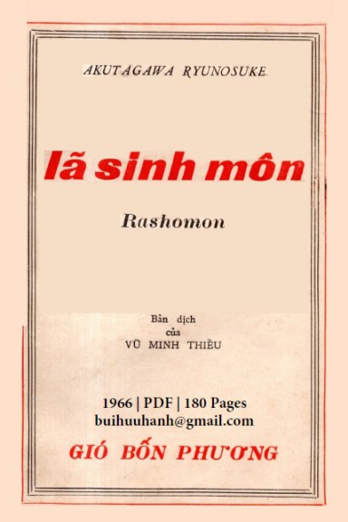 Lã Sinh Môn (NXB Khai Trí 1966) - Akutagawa Ryunosuke, 180 Trang
