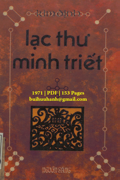 Lạc Thư Minh Triết (NXB Nguồn Sáng 1971) - Kim Định, 150 Trang