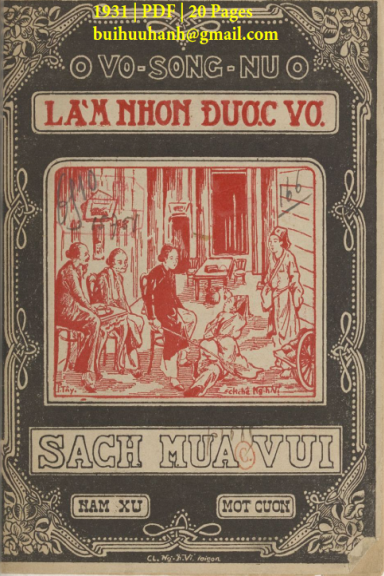 Làm Nhơn Được Vợ (NXB Đức Lưu Phương 1931) - Vô Song Nữ, 20 Trang