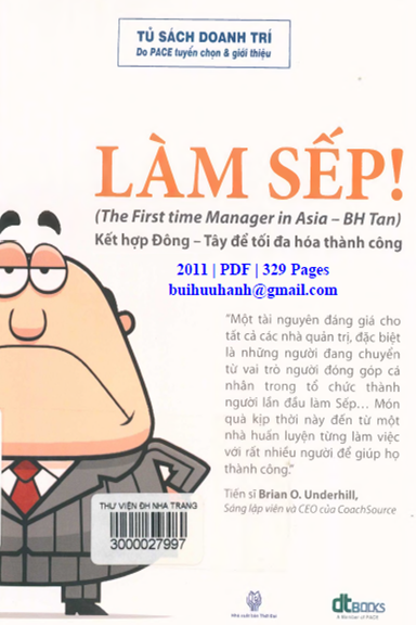Làm Sếp! (NXB Thời Đại 2011) - BH Tan, 329 Trang
