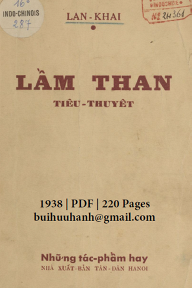 Lầm Than (NXB Tân Dân 1938) - Lan Khai, 220 Trang