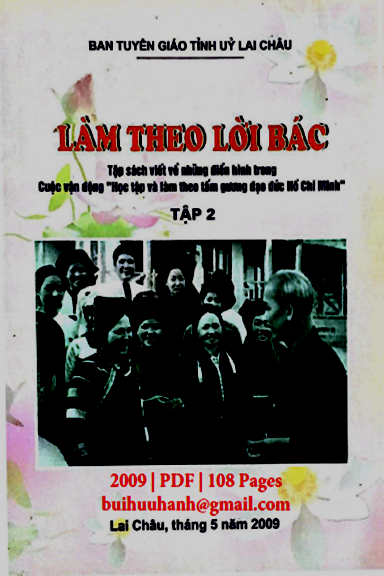 Làm Theo Lời Bác Tập 2 (NXB Lai Châu 2009) - Nhiều Tác Giả, 108 Trang