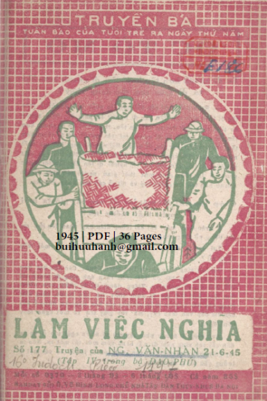 Làm Việc Nghĩa (NXB Tân Dân 1945) - Nguyễn Văn Nhàn, 36 Trang