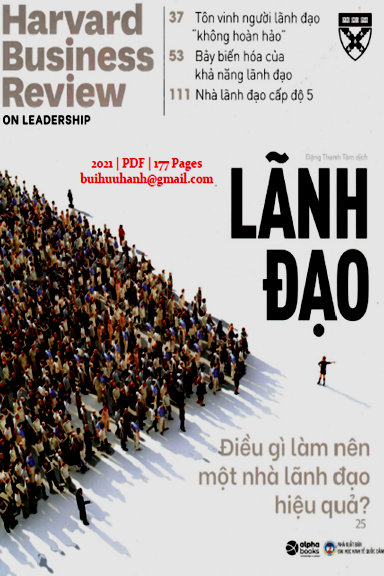 Lãnh Đạo (NXB Kinh Tế Quốc Dân 2021) - Đặng Thanh Tâm, 177 Trang