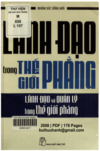 Lãnh Đạo Trong Thế Giới Phẳng-Lãnh Đạo Và Quản Lý Trong Thế Giới Phẳng - Nhiều Tác Giả, 178 Trang