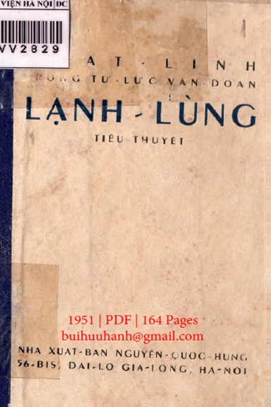 Lạnh Lùng (NXB Nguyễn Quốc Hùng 1951) - Nhất Linh, 164 Trang