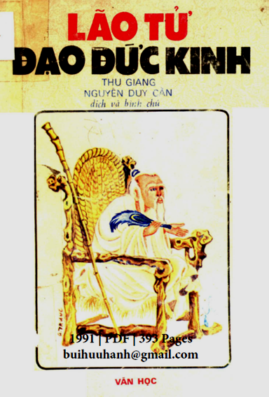 Lão Tử Đạo Đức Kinh (NXB Văn Học 1991) - Nguyễn Duy Cần, 393 Trang