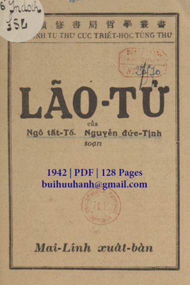 Lão Tử (NXB Mai Lĩnh 1942) - Ngô Tất Tố, 128 Trang