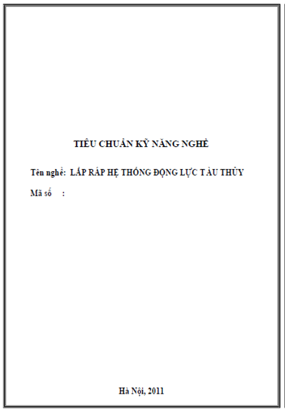 Lắp Ráp Hệ Thống Động Lực Tàu Thủy (NXB Hà Nội 2011) - Phan Văn Tại, 206 Trang