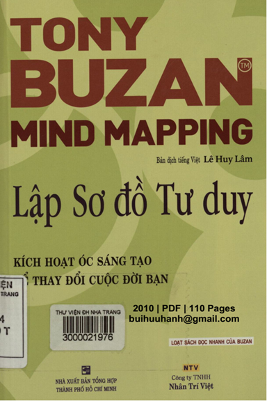 Lập Sơ Đồ Tư Duy-Kích Hoạt Óc Sáng Tạo Để Thay Đổi Cuộc Đời Bạn (NXB Tổng Hợp 2010) - Tony Buzan