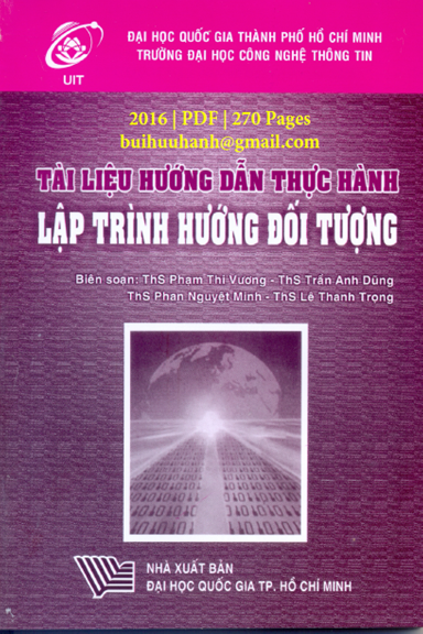 Lập Trình Hướng Đối Tượng (NXB Đại Học Quốc Gia 2016) - Phạm Thị Vương, 270 Trang