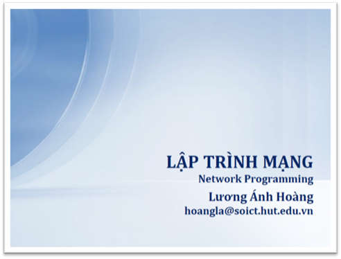 Lập Trình Mạng - Lương Ánh Hoàng, 165 Trang