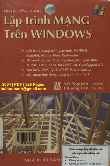 Lập Trình Mạng Trên Windows (NXB Thống Kê 2004) - Vũ Nguyên, 529 Trang