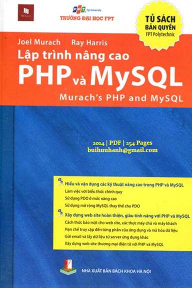 Lập Trình Nâng Cao PHP Và MySQL (NXB Bách Khoa 2014) - Joel Murach, 254 Trang