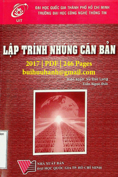 Lập Trình Nhúng Căn Bản (NXB Đại Học Quốc Gia 2017) - Vũ Đức Lung, 246 Trang