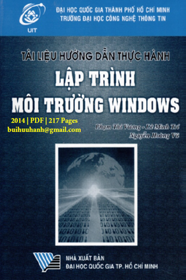 Lập Trình Trên Môi Trường Windows (NXB Đại Học Quốc Gia 2014) - Phạm Thi Vương, 217 Trang