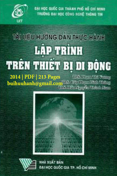 Lập Trình Trên Thiết Bị Di Động (NXB Đại Học Quốc Gia 2014) - Phạm Thi Vương, 213 Trang