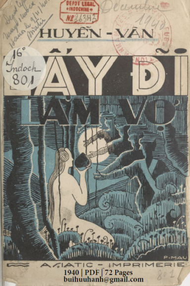 Lấy Đĩ Làm Vợ (NXB Asiatic 1940) - Huyền Vân, 72 Trang