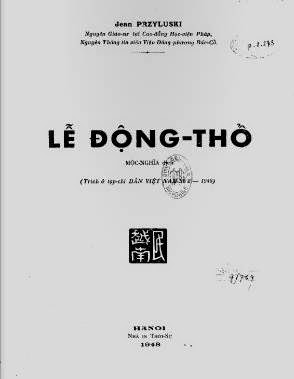 Lễ Động Thổ (NXB Hà Nội 1948) - Mộc Nghĩa, 6 Trang