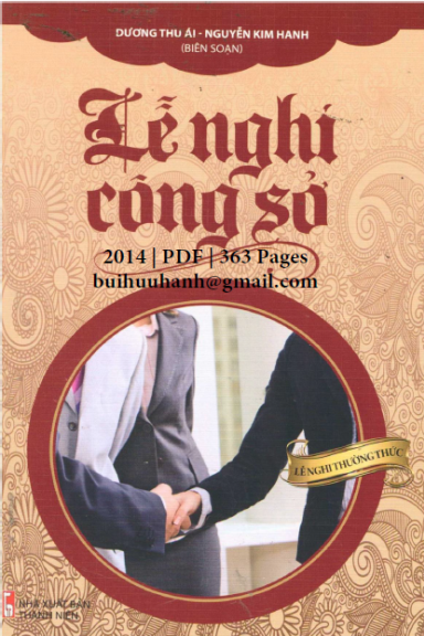 Lễ Nghi Công Sở (NXB Thanh Niên 2014) - Dương Thu Ái, 363 Trang