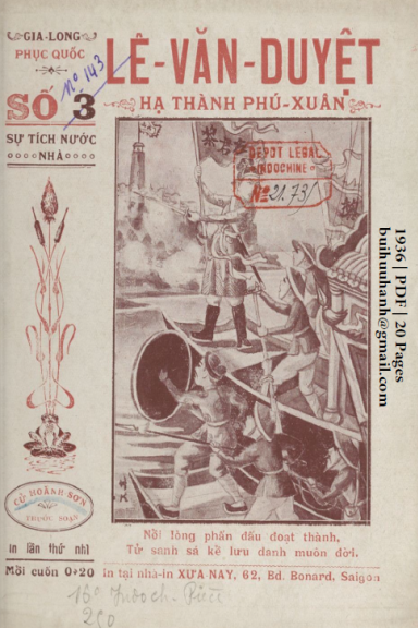 Lê Văn Duyệt Hạ Thành Phú Xuân (NXB Xưa Nay 1936) - Cữ Hoành Sơn, 20 Trang