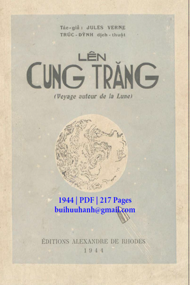 Lên Cung Trăng (NXB Trung Bắc Tân Văn 1944) - Jules Verne, 217 Trang