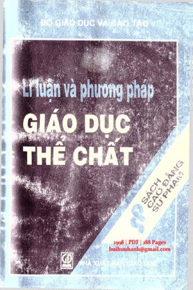 Lí Luận Và Phương Pháp Giáo Dục Thể Chất (NXB Giáo Dục 1998) - Vũ Đào Hùng, 188 Trang