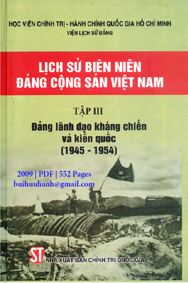 Lịch Sử Biên Niên Đảng Cộng Sản Việt Nam Tập 3 (NXB Chính Trị 2009) - Trịnh Nhu, 552 Trang