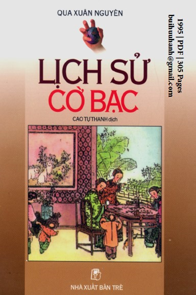 Lịch Sử Cờ Bạc (NXB Trẻ 1995) - Qua Xuân Nguyên, 305 Trang