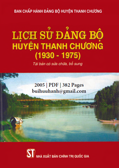 Lịch Sử Đảng Bộ Huyện Thanh Chương 1930-1975 (NXB Chính Trị 2005) - Bùi Ngọc Tam, 382 Trang