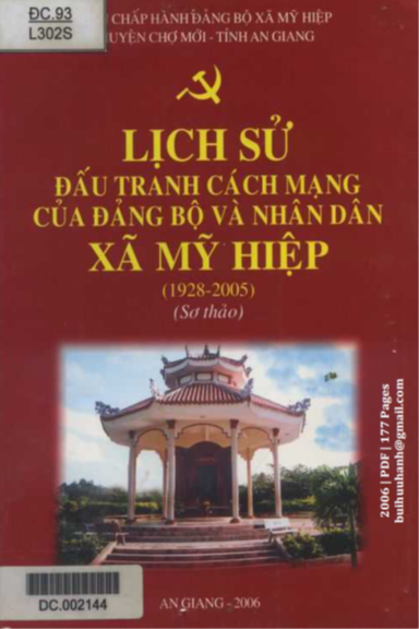 Lịch Sử Đấu Tranh Cách Mạng Của Đảng Bộ Và Nhân Dân Xã Mỹ Hiệp 1928-2005 - Nguyễn Thị Kim Huê