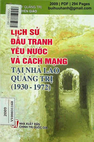 Lịch Sử Đấu Tranh Yêu Nước Và Cách Mạng Tại Nhà Lao Quảng Trị 1930-1972 - Lê Thị Hồng, 294 Trang