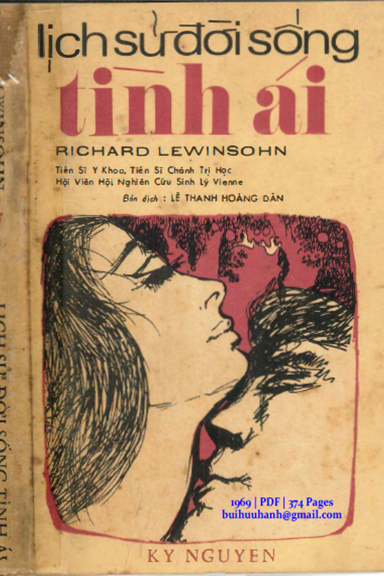 Lịch Sử Đời Sống Tình Ái (NXB Kỷ Nguyên 1969) - Richard Lewinsohn, 374 Trang